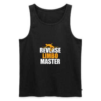 Backward Limbo Master Pole Vault - Men's Premium Organic Tank Top - black - Front - Michal (187cm)