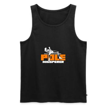 Pole Whisperer Funny Pole Vault - Men's Premium Organic Tank Top - black - Front - AI Model Male 178 light (178cm)
