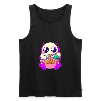 Halloween Kawaii Japanese Food Lover Funny Cute Gh - Men's Premium Organic Tank Top - black - Front - AI Model Male 178 light (178cm)