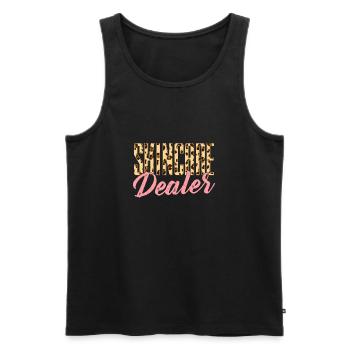 Skincare Dealer Beautician Beauty Salon Facial Ski - Men's Premium Organic Tank Top - black - Front - Michal (187cm)