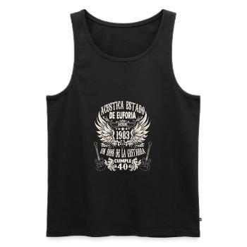 musician birthday guitarist rocker born 1983 - Männer Premium Bio Tank Top - Schwarz - Vorne - Michal (187cm)