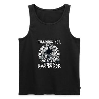 Wikinger-Training für Ragnarök-Krieger-Wikinger - Männer Premium Bio Tank Top - Schwarz - Vorne - Michal (187cm)