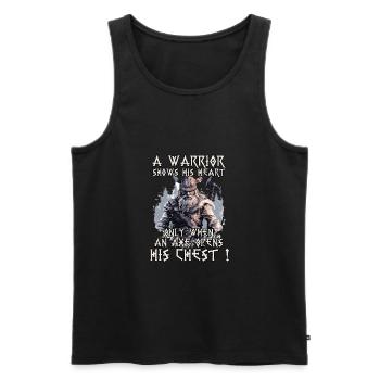 Wolf Odins Symbol der Stärke Wikinger Krieger - Männer Premium Bio Tank Top - Schwarz - Vorne - AI Model Male 178 light (178cm)