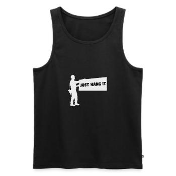 Drywall Installer Drywaller Drywall Finisher - Men's Premium Organic Tank Top - black - Front - AI Model Male 178 light (178cm)