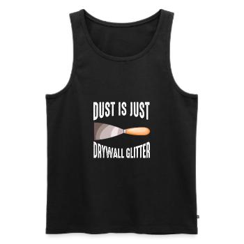 Drywall Installer Drywaller Drywall Finisher - Men's Premium Organic Tank Top - black - Front - AI Model Male 178 light (178cm)