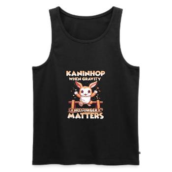 on tour rabbit hop gift - Men's Premium Organic Tank Top - black - Front - Michal (187cm)