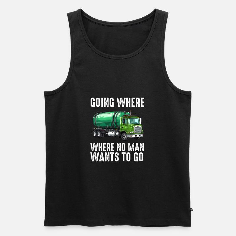 Klärgrubenpumpen-Servicer, Kanalsystem-Installateur - Männer Premium Bio Tank Top - Schwarz