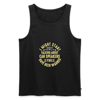 Car Stereo For Audio Installer Speakers Car Bass - Men's Premium Organic Tank Top - black - Front - Michal (187cm)