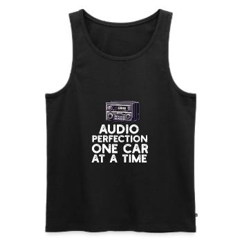 Car Stereo For Audio Installer Speakers Car Bass - Men's Premium Organic Tank Top - black - Front - Michal (187cm)