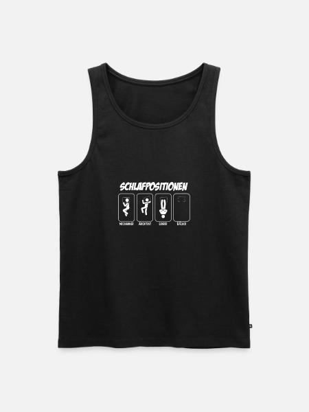 Bäcker Geschenk Schichtarbeiter Bäcker - Männer Premium Bio Tank Top - Schwarz