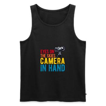Astrophotography Astrophotographer Astronomy - Men's Premium Organic Tank Top - black - Front - AI Model Male 178 light (178cm)