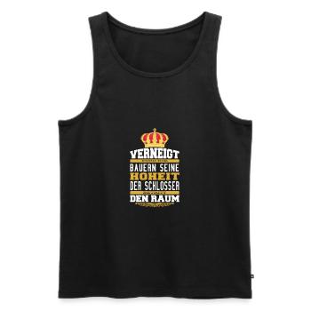 Witziges Schlosser T-shirt Geschenk Schlosser - Männer Premium Bio Tank Top - Schwarz - Vorne - Michal (187cm)