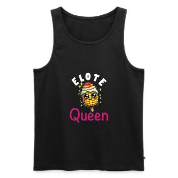 Elote Girl Women Elote Mexican Corn Food Comida - Men's Premium Organic Tank Top - black - Front - Michal (187cm)