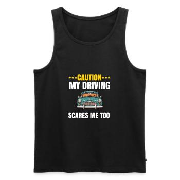 Neue Fahrschüler Mädchen Frauen Mutter Tochter - Männer Premium Bio Tank Top - Schwarz - Vorne - Michal (187cm)