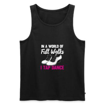 Tap Dance Teacher Appreciation For Women Girls - Men's Premium Organic Tank Top - black - Front - Michal (187cm)