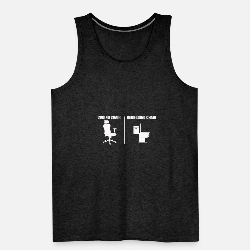 Cool code computer scientist outfit for programmer Men's Premium Organic Tank Top