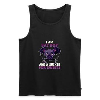 Bat Boy Halloween Costume Halloween Bat Kawaii - Men's Premium Organic Tank Top - black - Front - AI Model Male 178 light (178cm)
