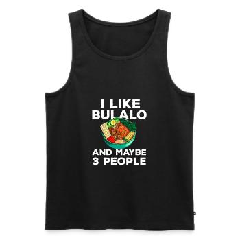 Filipino Philippines Women Men Filipino Food - Men's Premium Organic Tank Top - black - Front - AI Model Male 178 light (178cm)