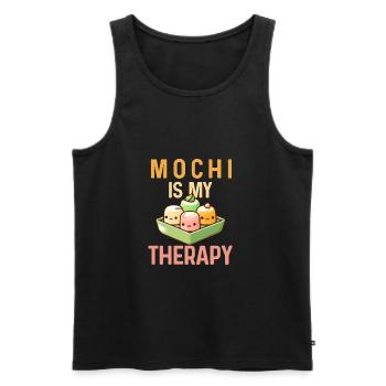 Mochi Japanischer Reiskuchen Süßigkeiten Snack Süßes Mochi - Männer Premium Bio Tank Top - Schwarz - Vorne - AI Model Male 178 light (178cm)
