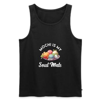 Mochi Japanischer Reiskuchen Süßigkeiten Snack Süßes Mochi - Männer Premium Bio Tank Top - Schwarz - Vorne - AI Model Male 178 light (178cm)