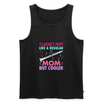 Joueur de clarinette pour fille Femmes Fille Drôle - Débardeur bio Premium Homme - noir - Devant - Michal (187cm)