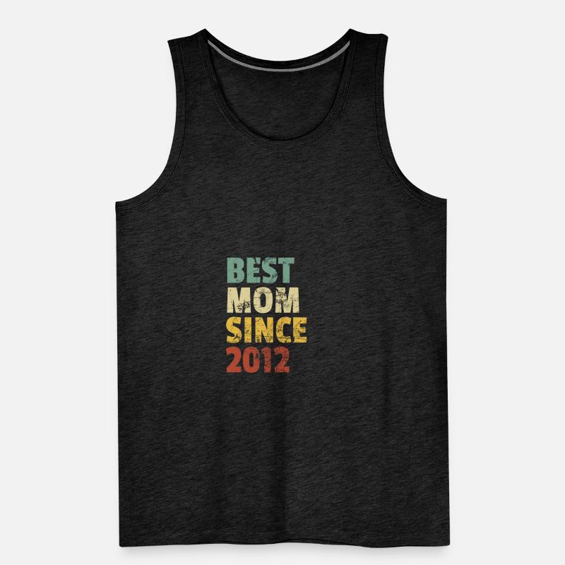 Beste Mutter seit 2012 Muttertags-Slogan-Zitat Männer Premium Bio Tank Top