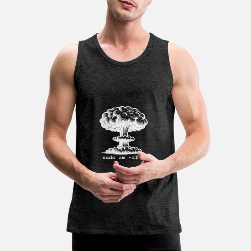 Linux Funny Linux Command Sudo RM RF pour Homme Débardeur bio Premium Homme