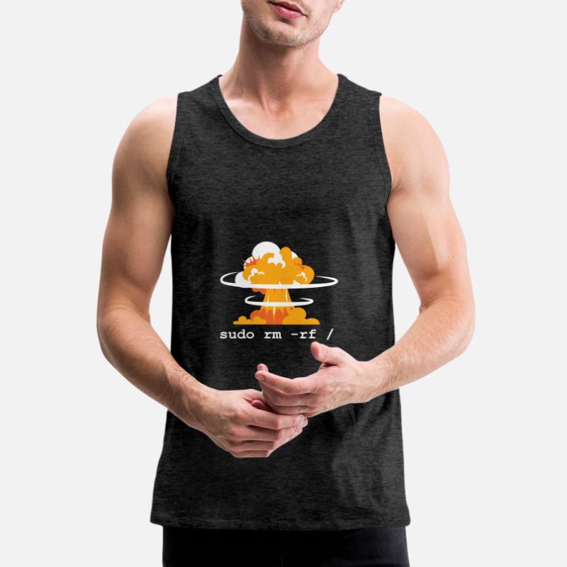 Linux Funny Linux Command Sudo RM RF pour Homme Débardeur bio Premium Homme