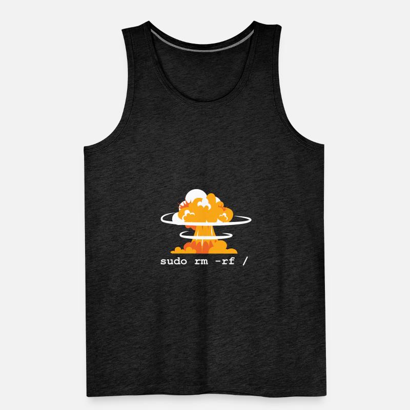 Linux Funny Linux Command Sudo RM RF for Men Men's Premium Organic Tank Top