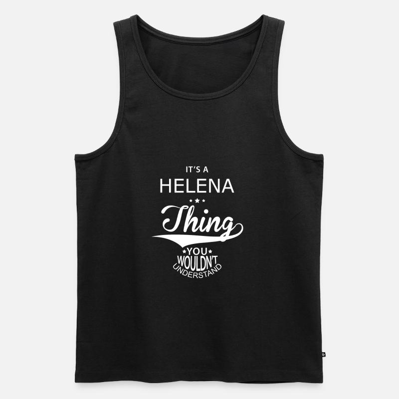 Helena - Männer Premium Bio Tank Top - Schwarz
