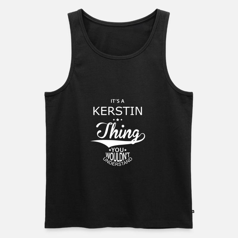 Kerstin - Männer Premium Bio Tank Top - Schwarz