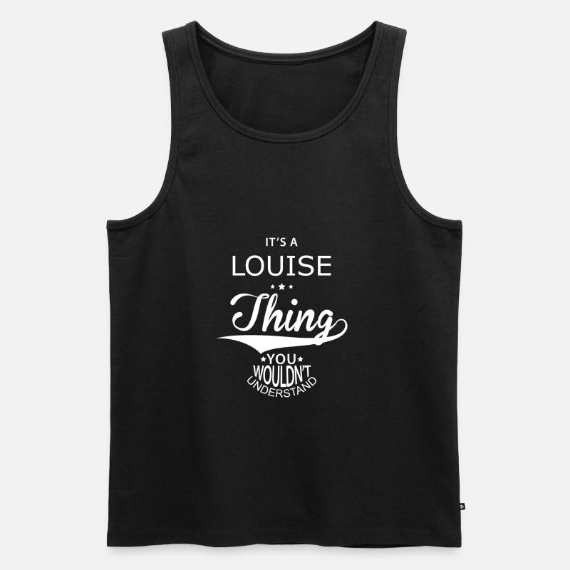 Louise - Männer Premium Bio Tank Top - Schwarz