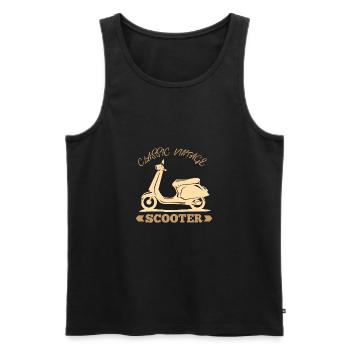 Roller - Männer Premium Bio Tank Top - Schwarz - Vorne - AI Model Male 178 light (178cm)