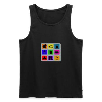 Gartenarbeit - Männer Premium Bio Tank Top - Schwarz - Vorne - Michal (187cm)