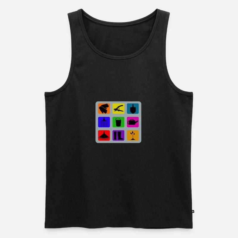 Gartenarbeit - Männer Premium Bio Tank Top - Schwarz