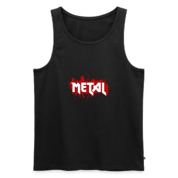 Heavy Metal - Débardeur bio Premium Homme - noir - Devant - AI Model Male 178 light (178cm)