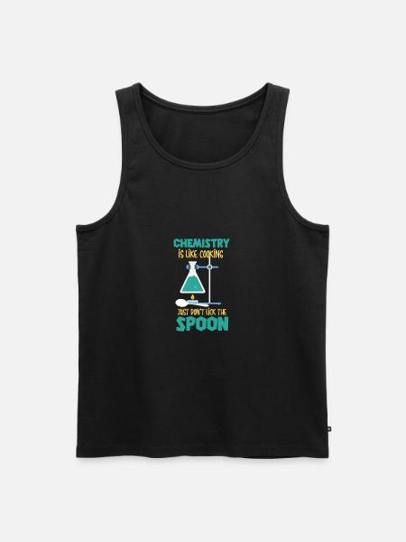 química - Herre Premium økologisk tanktop - sort