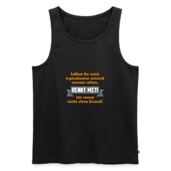Funny saying - Men's Premium Organic Tank Top - black - Front - AI Model Male 178 light (178cm)
