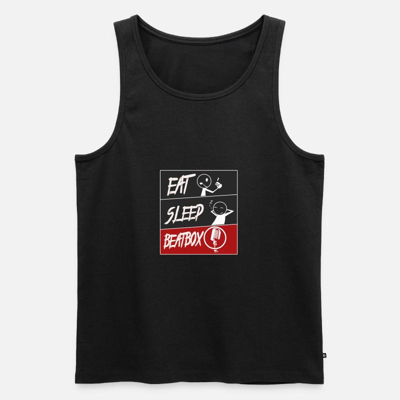 beatbox - Débardeur bio Premium Homme - noir
