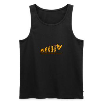Wakeboard Evolution - Männer Premium Bio Tank Top - Schwarz - Vorne - Michal (187cm)