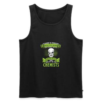 Chemiker - Männer Premium Bio Tank Top - Schwarz - Vorne - Michal (187cm)