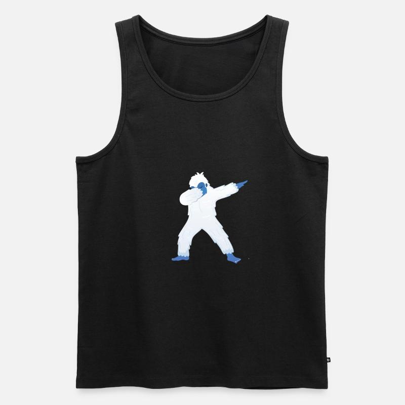 Dabbing Yeti Dab Dance - Débardeur bio Premium Homme - noir