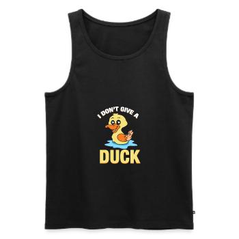 Je ne donne pas de canard - Cadeau - Chemise - Débardeur bio Premium Homme - noir - Devant - Michal (187cm)