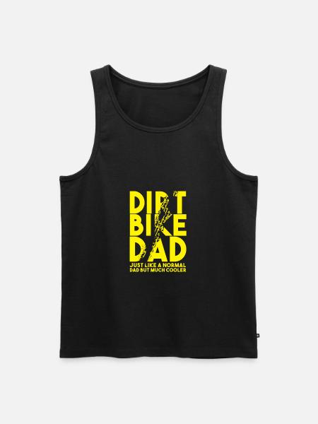 Dirt Bike Dad Shirt - Gave - Herre Premium økologisk tanktop - sort