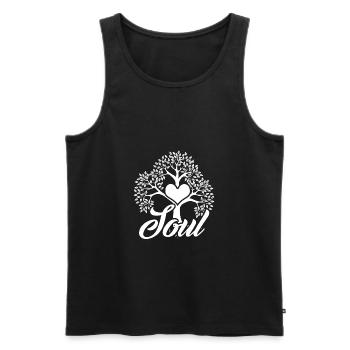Lebensbaum Geschenk Soul Seele Herz Herzmensch - Männer Premium Bio Tank Top - Schwarz - Vorne - AI Model Male 178 light (178cm)