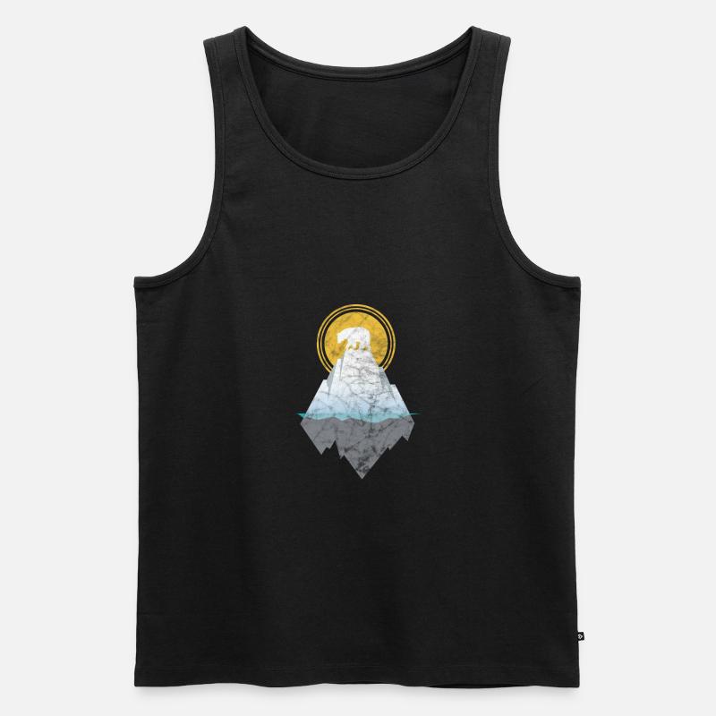 Eisbär - Männer Premium Bio Tank Top - Schwarz