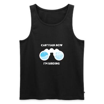 Birdwatching - Birdwatching - Birds - Birding - Men's Premium Organic Tank Top - black - Front - AI Model Male 178 light (178cm)