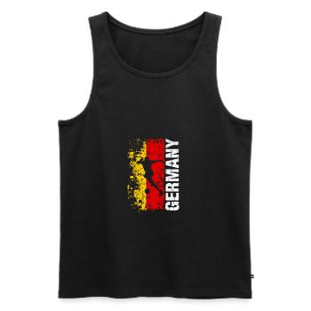Deutschland Fussball Nationalmannschaft - Geschenk - Männer Premium Bio Tank Top - Schwarz - Vorne - AI Model Male 178 light (178cm)
