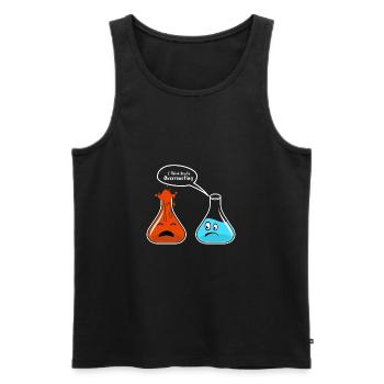 Je pense que vous surexploitez la chimie physique Nerd Geek - Débardeur bio Premium Homme - noir - Devant - Michal (187cm)