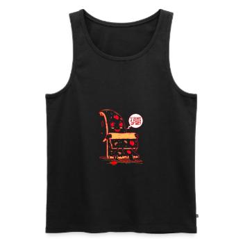 Do You Want A Pizza Of Me? - Men's Premium Organic Tank Top - black - Front - AI Model Male 178 light (178cm)